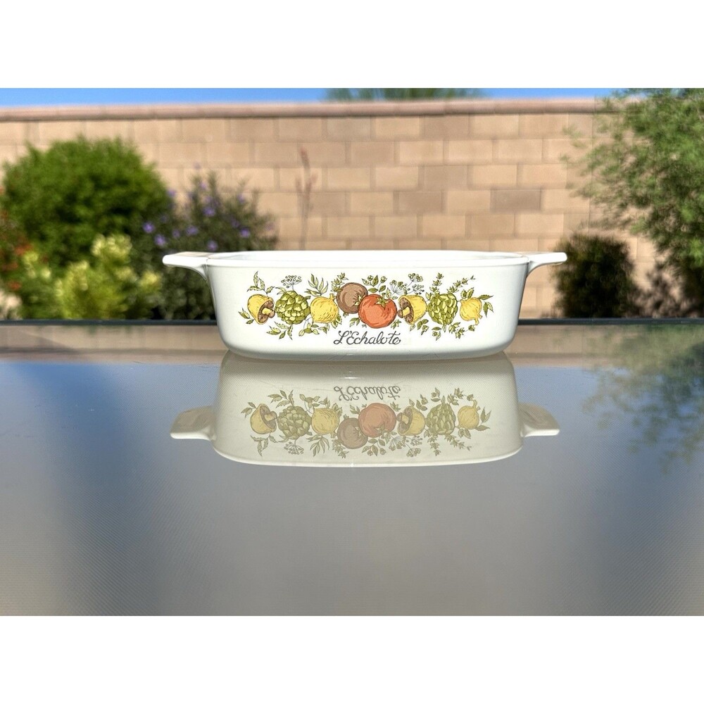Corning Ware L' Echalote Spice of Life 1 Quart Casserole Dish A-1-B No Lid